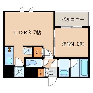 ビバリーホームズ吉祥寺(1LDK/2階)の間取り写真