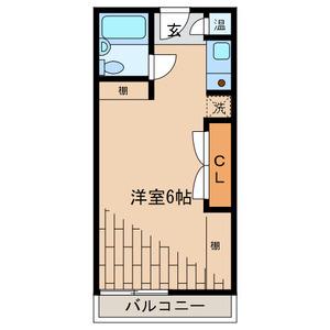 国立ドミトリー(ワンルーム/3階)の間取り写真