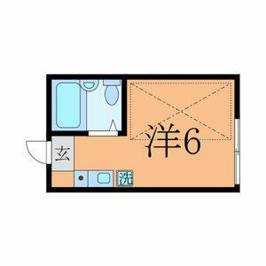 メゾンわかば(ワンルーム/1階)の間取り写真