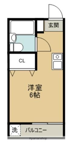 プリマ田無(1K/2階)の間取り写真