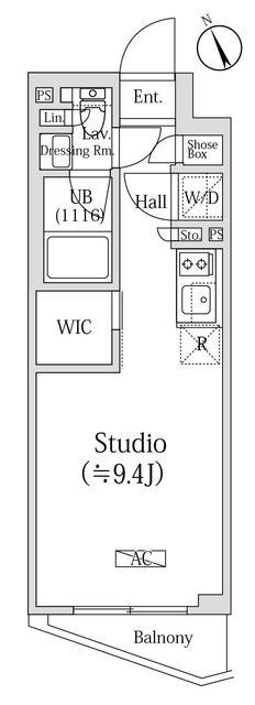 OZIO西荻窪2(ワンルーム/4階)の間取り写真