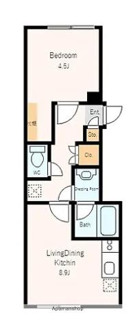 コフレ吉祥寺本町(1LDK/3階)の間取り写真