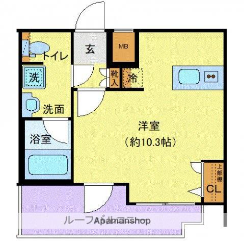 プレール・ドゥーク高井戸(ワンルーム/5階)の間取り写真