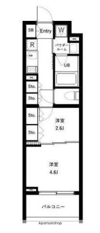 セジョリ高井戸(1DK/1階)の間取り写真