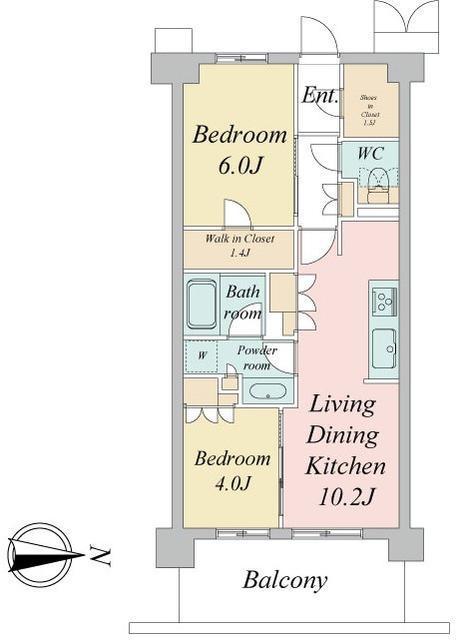 トラープランド蒼麗館(2LDK/5階)の間取り写真