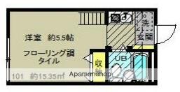 ステップ阿佐谷(ワンルーム/1階)の間取り写真