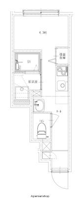 SOLUNA CRACIA OGIKUBOⅢ(ワンルーム/1階)の間取り写真