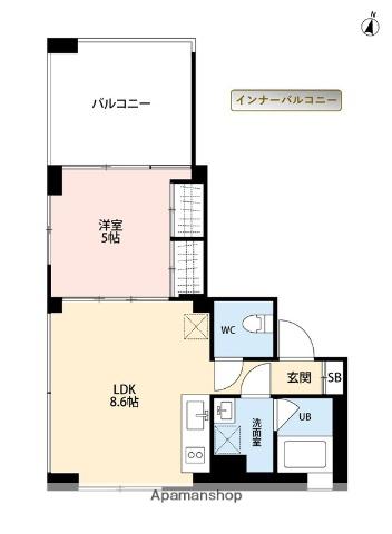 砧4丁目プロジェクト(1LDK/3階)の間取り写真