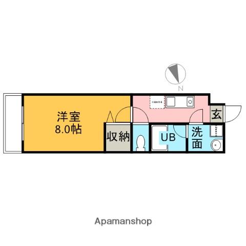 ビバリーハウスNo.8 3階階 間取り