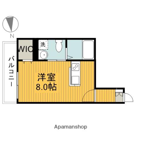 第五アルレ堀之内(ワンルーム/1階)の間取り写真