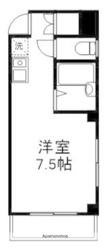 ミナトビル(ワンルーム/3階)の間取り写真