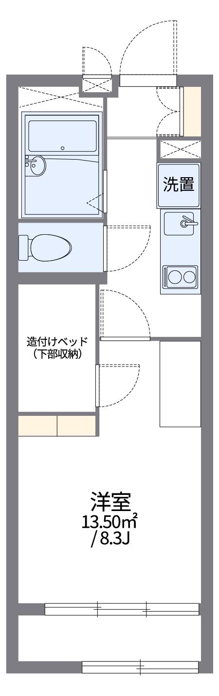 レオパレスセードルⅡ(1K/1階)の間取り写真