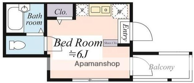 アルカディアファースト(ワンルーム/3階)の間取り写真