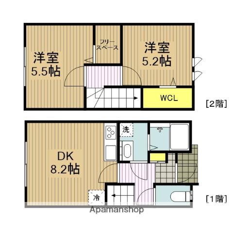 ＭＡＩＳＯＮＮＥＴＴＥＰＡＲＫ篠崎駅Ｃ棟(2SDK)の間取り写真