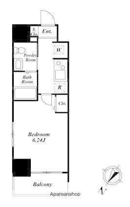 プレミアステージ本所吾妻橋(1K/12階)の間取り写真