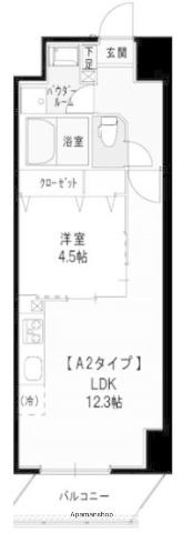 ORANGE PORTE(1LDK/11階)の間取り写真