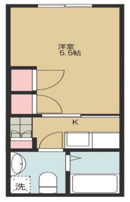 ROOM328(1K/3階)の間取り写真