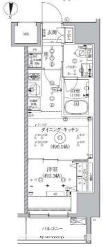 アルテシモ クレルトルテ 10階階 間取り