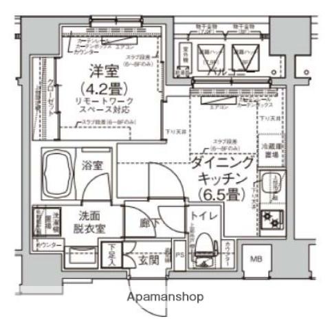 アイル押上ノルド(1DK/7階)の間取り写真
