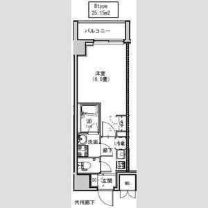 S-RESIDENCE両国AVENUE(1K/10階)の間取り写真