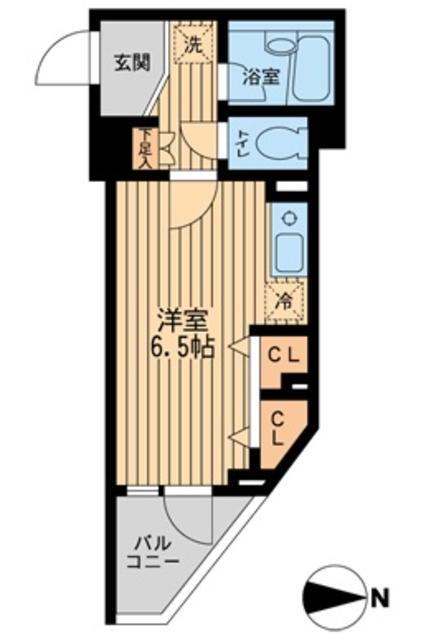 ドゥーエ西大島(ワンルーム/3階)の間取り写真