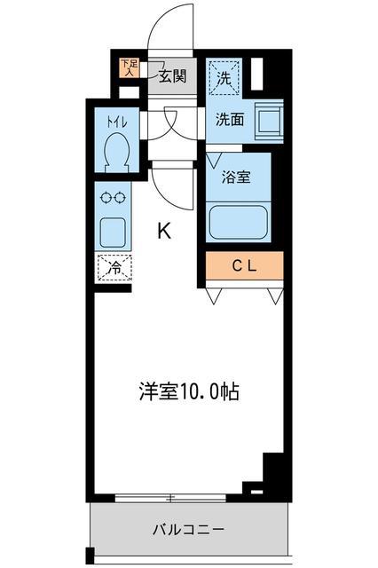 プライムアーバン住吉Ⅱ(ワンルーム/2階)の間取り写真