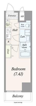 GRAN PASEO上野(1K/7階)の間取り写真