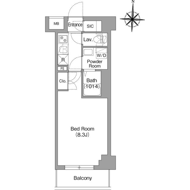BPRレジデンス大島(1K/1階)の間取り写真