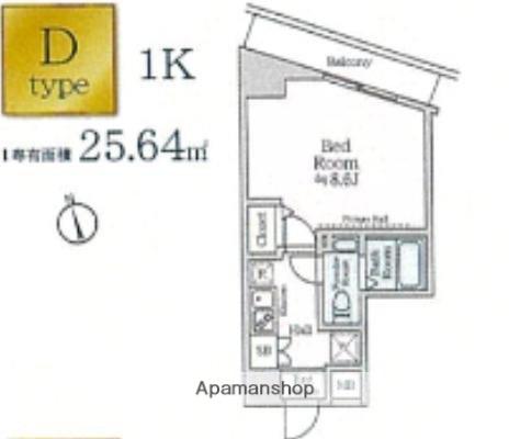 アイルイマージュ押上イースト(1K/3階)の間取り写真