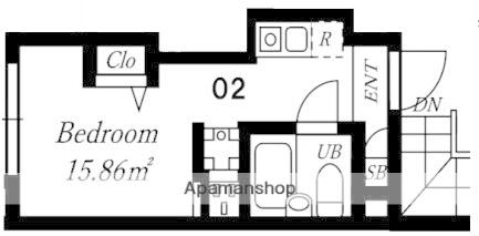 プラチナフォルム上野秋葉原2(ワンルーム/4階)の間取り写真