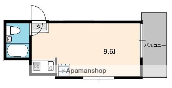 伊井ビル(ワンルーム/5階)の間取り写真