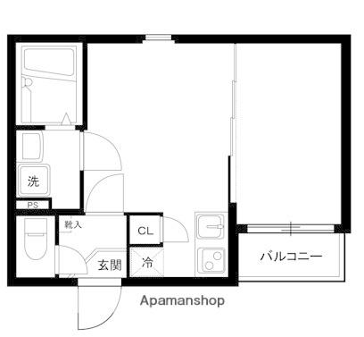 GRANQUAL浅草(1DK/4階)の間取り写真