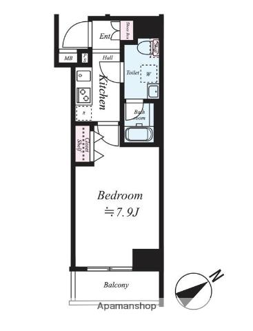 VALORE QUALITA ASAKUSABASHI(1K/4階)の間取り写真