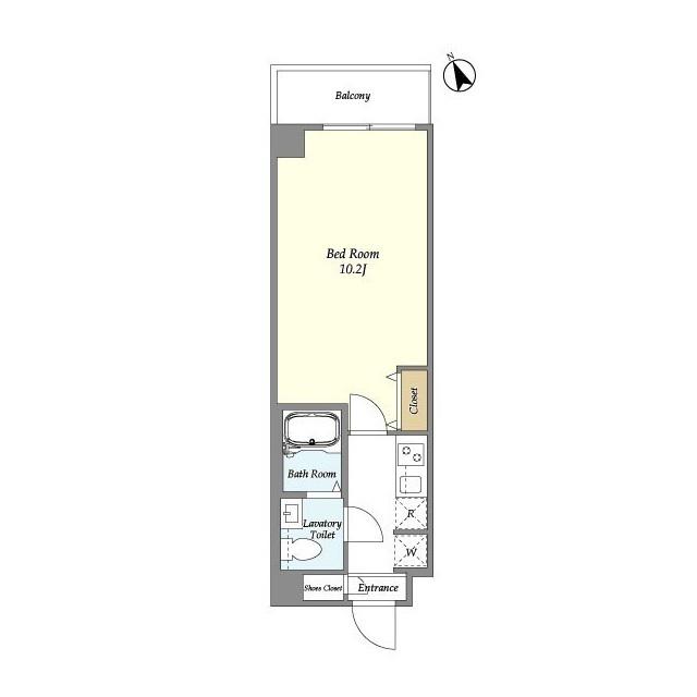 アルファコート青井(1K/1階)の間取り写真