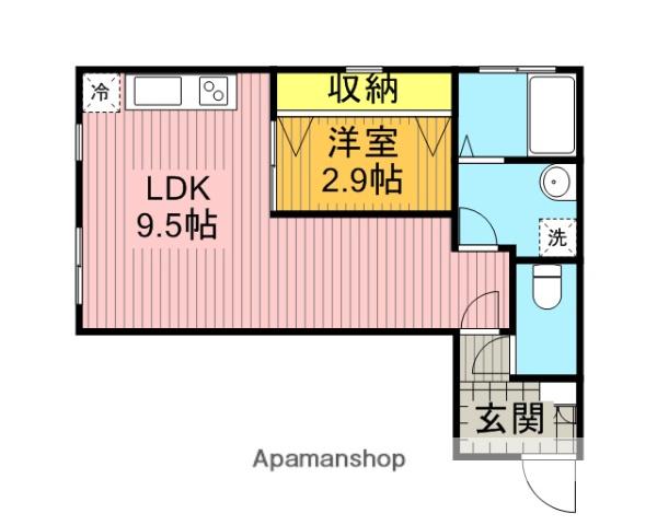 シルフィード(1LDK/3階)の間取り写真