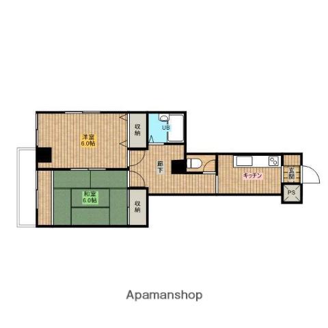 ハイマートIG(2K/2階)の間取り写真