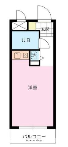 マメゾン西荻窪(ワンルーム/4階)の間取り写真