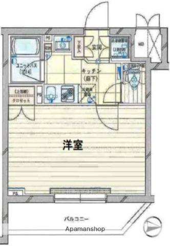 ルーブル赤羽(1K/3階)の間取り写真