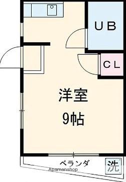 ラフォーレ赤羽(ワンルーム/1階)の間取り写真