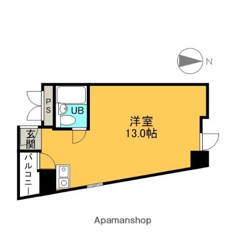 本郷ウッドフィールド(ワンルーム/3階)の間取り写真