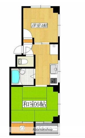 パレス内田2号館(2K/2階)の間取り写真