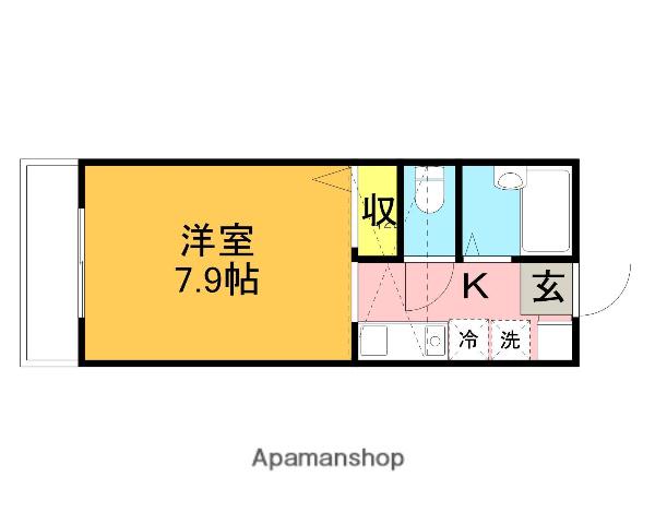 ラ・ムラージャ(1K/2階)の間取り写真