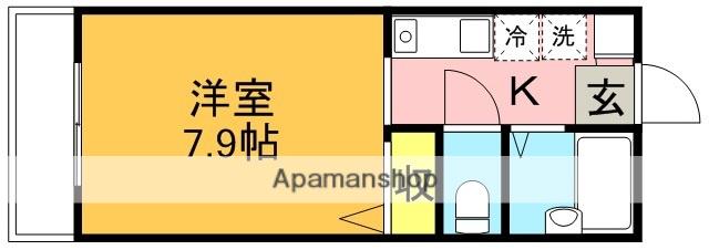 ラ・ムラージャ(1K/2階)の間取り写真