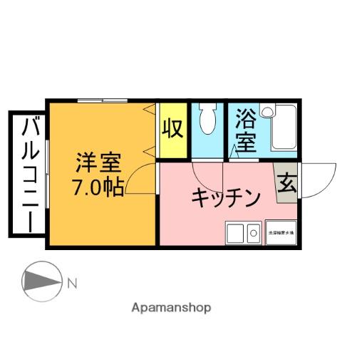 MY吉祥寺(1DK/2階)の間取り写真