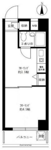 エヴェナール方南町 4階階 間取り