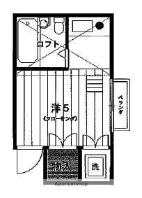 パストラル荻窪(ワンルーム/2階)の間取り写真
