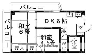 杉浦コーポ 3階階 間取り