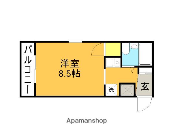 サニーサイド西荻(ワンルーム/2階)の間取り写真