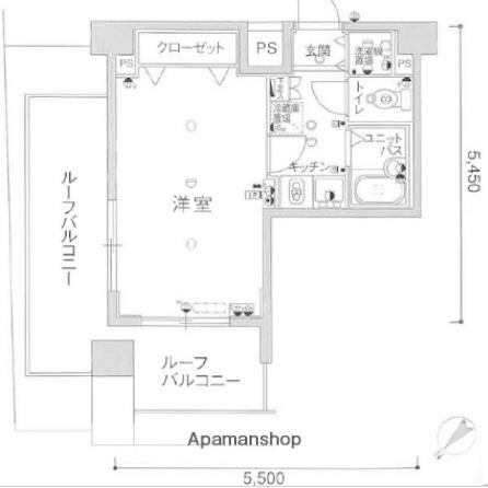 スカイコートスパシエ池袋 7階階 間取り