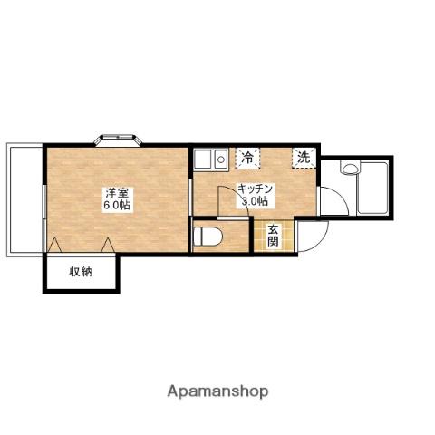 エステート上十条(1K/3階)の間取り写真